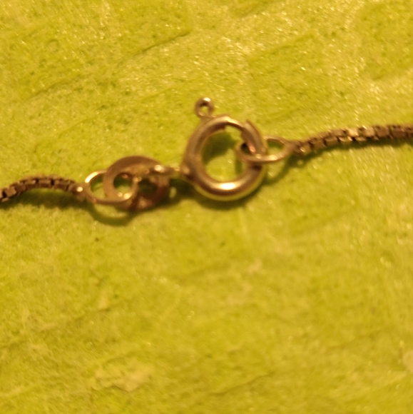 Topaz pendant rare orange color in sterling silver w/ss box chain - Picture 8 of 13